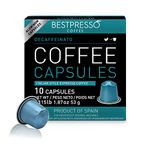 Bestpresso Coffee for Nespresso Original Machine 120 pods Certified Genuine Espresso Decaffeinato Blend(Medium Intensity) Pods Compatible with Nespresso Original 60 Days Satisfaction Guarantee