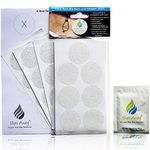 Non-Slip Bath & Shower 28x Clear Stickers - FREE FITTING TEMPLATE INCLUDED - Modern Stylish Alternative to a Rubber Suction Mat - Strong Textured Adhesive Anti Skid Safety Discs - SLIPS AWAY®