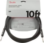 Fender Professional Series Instrument Cable - 10 ft - STR/STR - black