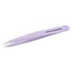 Tweezerman Lavender Slant Tweezer, Professional Stainless Steel Precision Tweezers for Facial Hair and Eyebrows, Amazon Exclusive (Pack of 1)