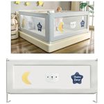 OYDAS Bed rail guard for kids, toddler extra long bed guard rail,universal baby & children rail,upgrade reinforced safety fence protector bed rails guard for cribs(1.5m)