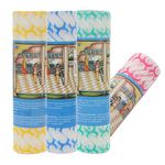 GINNI Premium Printed Kitchen Swipe Rolls Non Woven Fabric, Kitchen Tissue/Towel Tissue Roll Reusable & Washable (Multi-Purpose Household Sheets) - 30x25 Cm (200 Pulls)