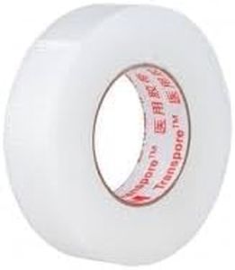 3M Transpore Surgical tape 1.25cms wide x 9m long