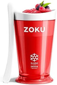 ZOKU Original Slush and Shake Maker, Slushy Cup for Quick Frozen Homemade Single-Serving Slushies, Fruit Smoothies, and Milkshakes in Minutes, BPA-free, Red