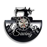 Sewing Wall Clock Room Sign Equipment Set Software Machine Ornament Ideas Quoted Design Decor Vinyl Decorations Art Thimble
