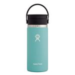 HYDRO FLASK - Travel Coffee Flask 473 ml (16 oz) - Vacuum Insulated Stainless Steel Travel Mug with Leak Proof Flex Sip Lid - BPA-Free - Wide Mouth - Alpine