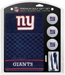 Team Golf NFL New York Giants Gift Set: Embroidered Golf Towel, 3 Golf Balls, and 14 Golf Tees 2-3/4" Regulation, Tri-Fold Towel 16" x 22" & 100% Cotton