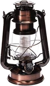 Northpoint 190462 12 LED Vintage Style Outdoor Lighting Lantern for Multi Purpose Use, 150 Lumens, Copper