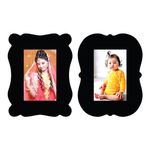 Creative Arts n Frames Wooden 4 x 6 inch Photo Frame Set Home Decor Items Wall Decoration for living room Anniversary Birthday (Set of 2 Picture Frame Photo Size 4 x 6 inch Frame Size 7 x 9 inch)