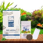 Aquarium Products India (API) - Bio Media Aquarium Filter Media with Free Water Care 4+ and Net Bag (1 Kg - Suitable for Cannister Filters)