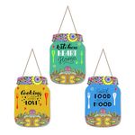 Artvibes Good Food Good Mood Quote Decorative Wall Hanging Decoration item for Kitchen | Home Decor | House Warming Gifts | Kitchen Quotes Decor Item | Wall Decoration (WH_8922N)