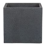 Scheurich C-Cube Planter Stony Black Ø 40 cm, height 33 cm