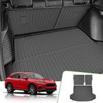 for 2023 2024 2025 Honda HRV Cargo Liner and Backrest Mat - Custom Fit TPE All Weather Trunk Mat and Backrest Mat - Car Mats for Honda HR-V Accessories 2023 2024 2025