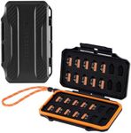 K&F Concept 28 Slots Micro SD Card Case,Water-Resistant Anti-Shock Anti-Dust TF Card Holder,Micro SD/Micro SDHC/Micro SDXC Card Box Organizer Storage