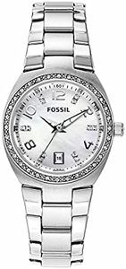 Fossil Orologio Colleague da donna, movimento al quarzo, cassa in acciaio inossidabile argentata di 28 mm con bracciale in acciaio inossidabile, AM4141