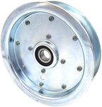 Phoenix Mfg. Flat Idler Pulley, 5'' Flat Diameter, 5/8" Bore, Steel