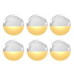 Dream lighting Marine Boat Lights RV Interior LED Courtesy Deck Lighting 1.7 inch Round Step Light 0.1 Watt Warm White Pack of 6