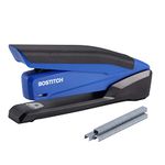 PaperPro inPOWER20 - 3 in 1 Stapler - One Finger, No Effort, Spring Powered Stapler, Blue (1122)