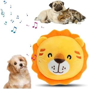 HISKI Active Moving Pet Plush Toy, 2024 Interactive Dog Toys Talking Moving Dog Ball Toy Washable Cartoon Pig Plush Sound Electronic Herding Ball for Dogs Shake Bounce Boredom Toys for Dog, Cats