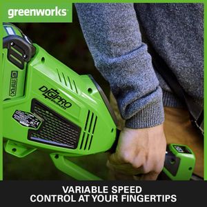 Greenworks 40V Cordless Brushcutter & Grass Strimmer – 40cm, 2 Batteries, Adjustable Height