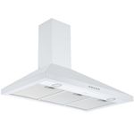 Ancona AN-1547 36 in. Convertible Wall-Mounted Pyramid Range Hood in White