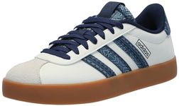 adidas Women's VL Court 3.0, Off White/Night Indigo/Gum, 7