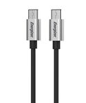 Premier Energizer Ultimate Sync & Charge Cable - Type-C 4ft. To Type-C Metal Tip Black