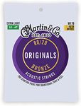 Martin - Original Acoustic M170 80/20 Bronze, Extra Light-Gauge Guitar Strings ( 10-47 )