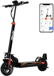 HITWAY Electric Scooter,Foldable Electric Scooters For Adults,10”Tubeless Tires,Double shock absorber,500W Motor,15.6AH-27AH Battery,3 Speed Modes,70-110KM Range,Max Speed 25KM/H,Led Display,APP