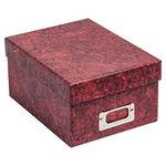 The Photo Album Company Photo Storage Box Holds 700 Photographs Red for 4x6 Pictures ALBOX700RED