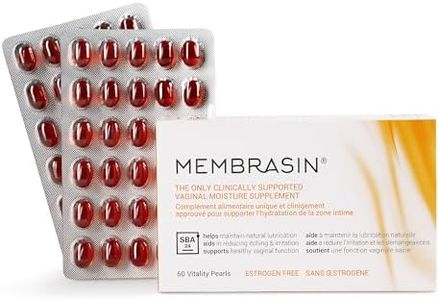 Membrasin Feminine Moisturizer Supplement for Dryness - Natural & Estrogen Free - Daily Oral Supplement Clinically Supported to Help Maintain Natural Feminine Moisture - Aids in Reducing Feminine Area Burning & Itching for Women & Menopause