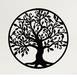 DEKADRON Metal Wall Art - Tree of Life - Family Tree Metal Wall Decor Home Office Decoration Bedroom Living Room Décor (34" W x 35" H / 88x90cm)