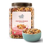 Paper Boat Protein Crunch, Premium Dry Fruit Mix, Healthy Trail Mix with Dry Fruits | Mix Dry Fruit | Almonds I Cashews I Pistachio I Chickpeas | Reusable Jar (1Kg)