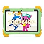 C idea10.1 inch Kids Tablet,Android 12 Tablet for Kids Age 3+,4GB RAM 64GB ROM (1TB TF),1920×1200 FHD Large Screen Tablet,6000mAh Children Tablet With Pen,Support 5G/2.4G WiFi(Green)