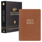 KJV Giant Print Bible Two-Tone Butterscotch Full Grain Leather