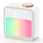 FUNFOR Sunrise Alarm Clock, Wake Up Light for Heavy Sleepers, 6 Natural Sounds and 10 Colors Night Light, Dual Sunlight Alarms, Sleep Aid & Snooze, Bedside Alarm Clocks for Kid's Bedroom