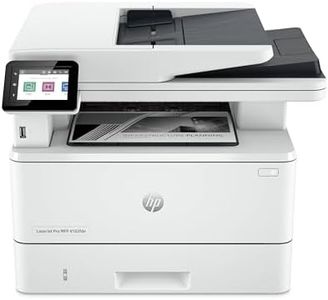 HP Impresora multifunción HP Laserjet Pro 4102fdn (Impresión Doble Cara Automática, Scanner, Fax, Red Gigabit Ethernet, USB 2.0, 1 Host USB, HP Smart App, Apple AirPrint, Mopria), Blanca y negra
