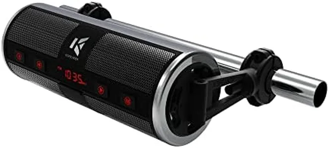 KSPEAKER Motorcycle Speakers Bluetooth Waterproof Radio Audio System Built-in Amplifier, Great for ATV, Scooter Bike,12 Volt Vehicle,3 Inch Metal Mp3 Player, K2ch