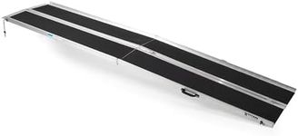 Titan Ramps Multi-Fold Wheelchair Ramp, 10 Foot Folding Aluminum Scooter Ramp, 600 Pound Capacity