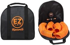 EZ FLATE 4 Tire Hose System | Heavy Duty | Truck or Car Tires | UTV Side By Side Tires | Fast Inflation | 4 Tires at Once | Auto Equalize | Quick Connest Air Chucks (Recoil Hose System)