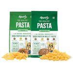 Troovy Millet Macaroni & Penne Pasta | All natural ingredients | Protein & Iron rich | Slow dried | High Fiber | No Preservatives | No Maida | No Junk