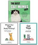 The Best Cat Memes Ever, Cat Yoga, What is Your Cat Really Thinking 3 Books Collection Set