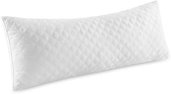 Leeden Body Pillow - Premium White Firm Fluffy Long Pillow - 21 x 54 Soft Plush Full Body Pillows - Adjustable Side Pillow for Sleeping