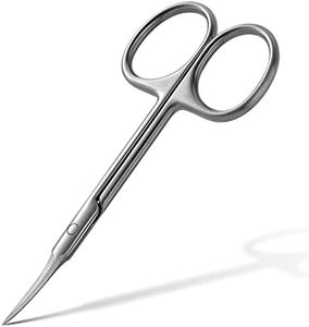 BEZOX Extra Fine Curved Cuticle Scissors, Super Thin Scissors for Cutical Care Only, Professional Manicure Small Scissors, Stainless Steel Cuticle Cutter, 1 pcs