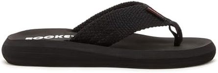 Rocket Dog Women's Sunset Comfort Foam Flip Flop Sandal, Webbing Black, 7