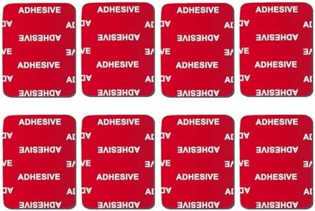 VIIMAKE 8 Pieces 3M Adhesive Pads for GoPro Curved Flat Helmet Base Mount, Double Sided Adhesive Tapes, Replacement Kits for GoPro Hero 10, 9, 8, 7, 6, Action Camera, Dash Cams (Curved Mounting Pads)