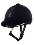 HKM 8162 Unisex New Flock Riding Helmet,Black, M=53-57cm