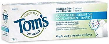 Tom's of Maine Fresh Mint Rapid Relief Sensitive Natural Paste, Fresh Mint, 76 mL