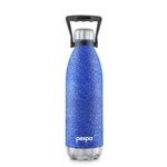 Pexpo Echo ISI Certified |1800ml Water Bottle for Office| Vacuum Insulated Water Bottles with Handle|24 Hrs Hot & Cold | Thermos Bottle | Flask | Blue| Home | Office | Kitchen | Men, Women & Adults