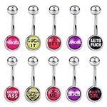 COTTVOTT Naughty Belly Button Rings